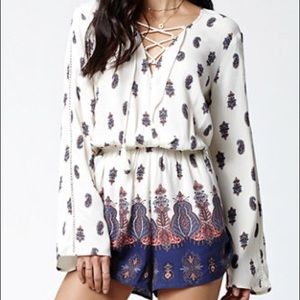 Kendall and kylie paisley romper